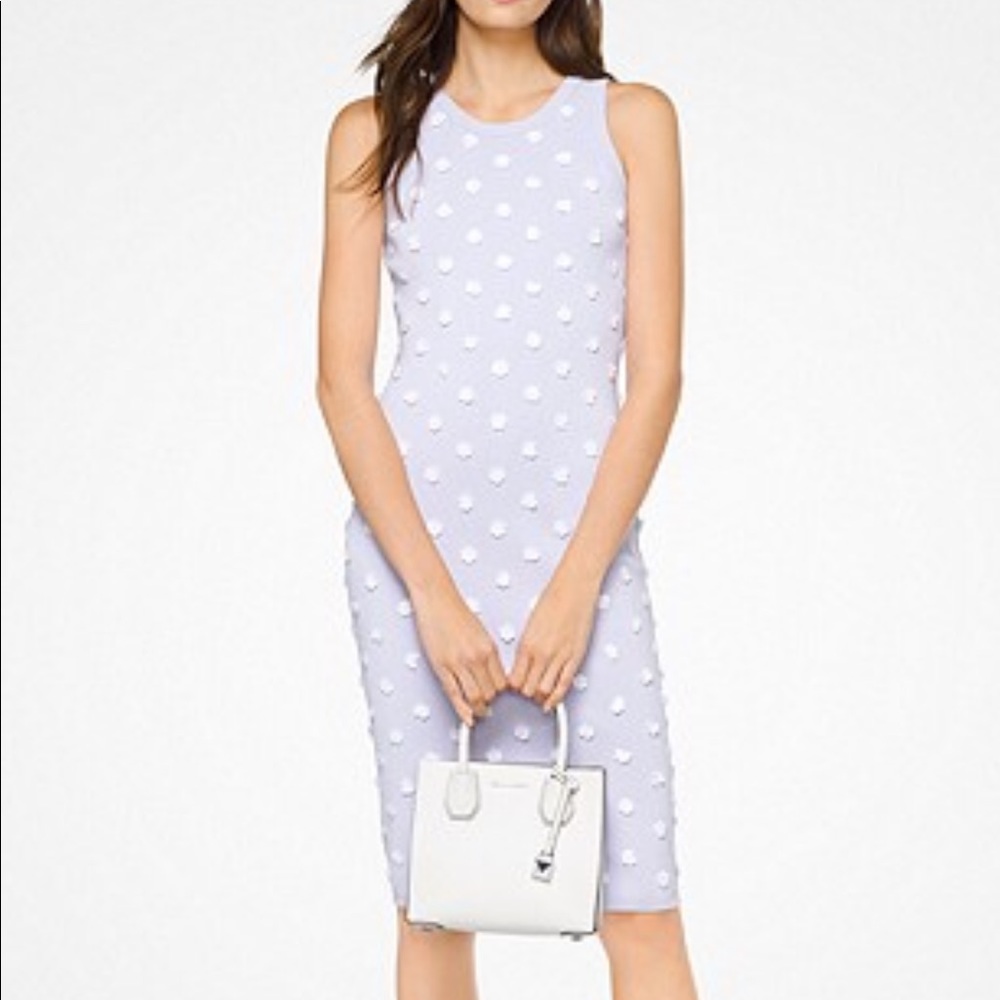 MK lavender dress with flowers